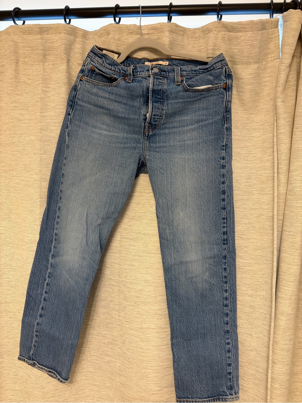 Levi's Wedgie Straight Leg Medium Blue Jeans